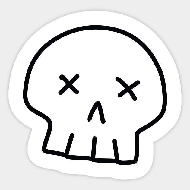 Cute skull (dead 💀) Sticker by StrayCat